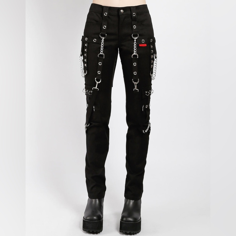 Tripp NYC Black and Red Label NO EXCUSE Pants Size M - Picture 2 of 10